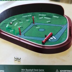 Mini Baseball Desk Game -New in box,sealed plastic